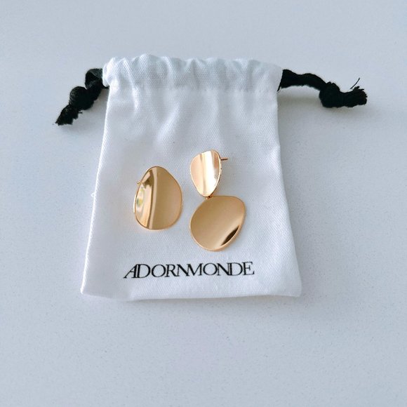 Adornmonde Blaisot Gold Earrings - Picture 1 of 5